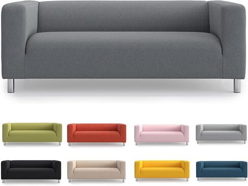 غطاء TLYESD Klippan Loveseat بديل لغطاء أريكة IKEA Klippan، أغطية Klippan، غطاء أريكة Klippan فقط (رمادي داكن) in Kuwait