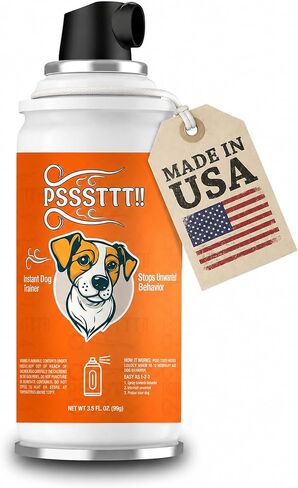PSSSTTT Spray for Dogs 3.5 FL OZ (99g) - Effective Behavior Training for Dogs, Dog Corrector Fight Deterrent - Safe & Humane, Air Spray for Dogs, Air Horn for Dogs Training in Kuwait