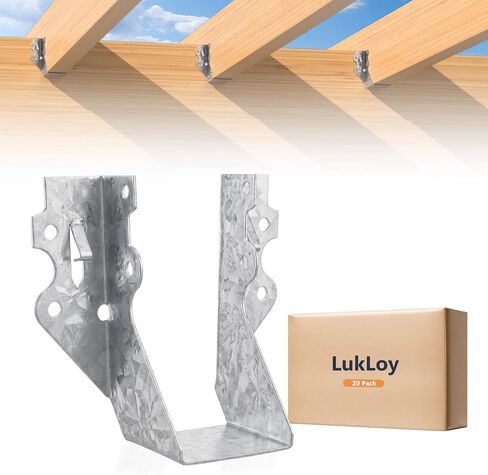 LukLoy 2x6 Joist Hanger 20 مقياس جلفنة الوجه جبل الشماعات للخشب، 10 عبوات in Kuwait
