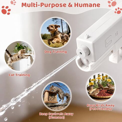 2 Pack Squirt Spray for Cats Dogs Training Squirt for Cats Deterrent Water Spray Pistols for Dogs Pets Training, Detachable Water Tank Design for Reduced Leaks(White in Kuwait