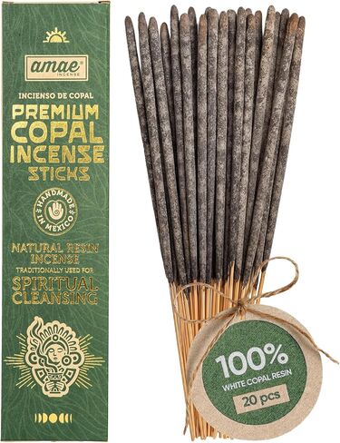 Incienso Copal Mexicano 20 Sticks Premium Mayan White Copal Incense Sticks from México.- Amae Incense in Kuwait