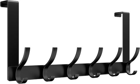 Over The Door Hooks, Door Hanger Hooks for Hanging, Over The Door Towel Racks for Bathroom with 12 Coat Hooks, Over The Door Hanger for Coats and Towels in Kuwait