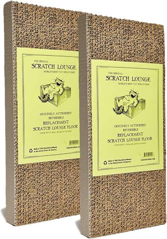 The Original Scratch Lounge XL - Worlds Best Cat Scratcher - Includes Catnip in Kuwait