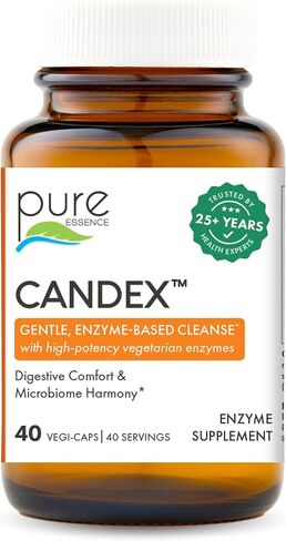 Pure Essence Candex Supplement - Yeast Overgrowth Supplement with Digestive Enzymes, Yeast Infection Probiotic Aid for Men and Women - 40 Capsules in Kuwait