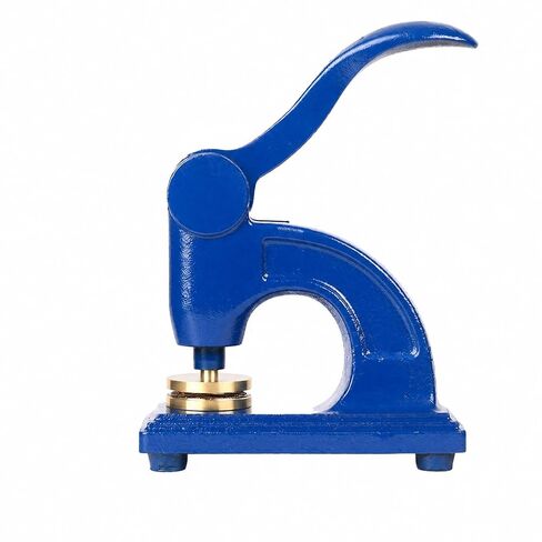 Koautios Manual Steel Embossing Press with Lever Handle Compact Bench Embossing Press Sturdy for Businesses, Black, Curved Handle in Kuwait