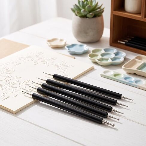 Dual Tip Embossing Stylus 10pcs for Pottery Clay and Paper Crafts in Saudi Arabia