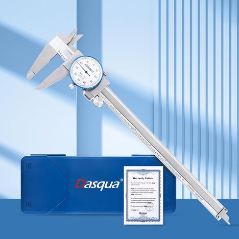 Dasqua Double Shock-Proof Dial Caliper Pro Monoblock High Precision with 0-6" Range,Accuracy of ±0.001'',1332-4110-A in Saudi Arabia