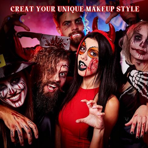 Halloween SFX Makeup Kit 24pcs for Adults Zombie Vampire Cosplay in Saudi Arabia