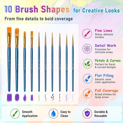 UCANBE 20 Colors Oil-Based Face Body Paint Kit, 10 Brushes & Setting Powder in Saudi Arabia