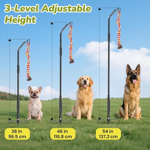 360° Rotation Tether Tug Outdoor Dog Toy, Exercise Tug of War Dog Toy in Kuwait