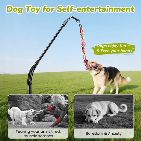 360° Rotation Tether Tug Outdoor Dog Toy, Exercise Tug of War Dog Toy in Kuwait