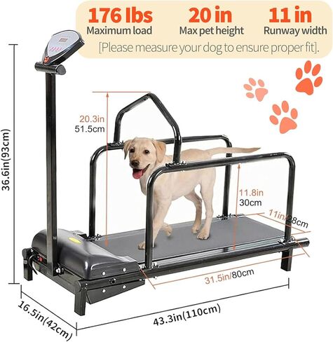 Indoor Dog Treadmill for Exercise, Supports Up to 176 lbs, Perfect for Small to Large Dogs, Ideal for Weight Loss & Fitness Training in Kuwait