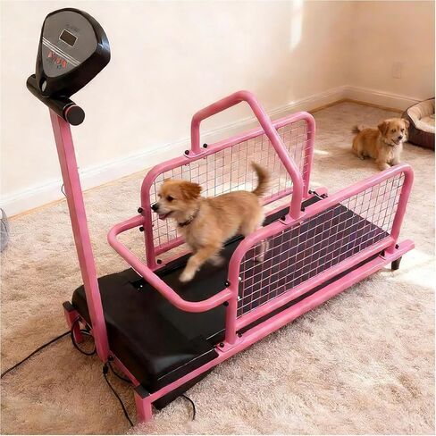 Dog Treadmill for Small Dogs Up to 50kg, 5 Training Modes & Remote Control, Foldable Indoor Pet Exercise Equipment for Weight Loss, Physical Therapy, Fitness & Rehabilitation in Kuwait