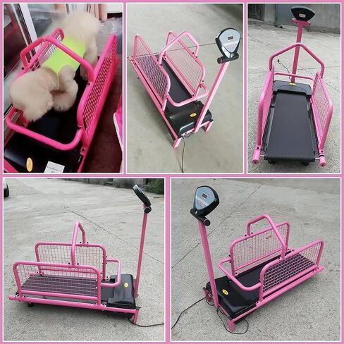 Dog Treadmill for Small Dogs Up to 50kg, 5 Training Modes & Remote Control, Foldable Indoor Pet Exercise Equipment for Weight Loss, Physical Therapy, Fitness & Rehabilitation in Kuwait