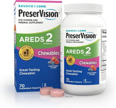 PreserVision® AREDS 2 تركيبة الفيتامينات والمعادن 70 قطعة قابلة للمضغ in Kuwait