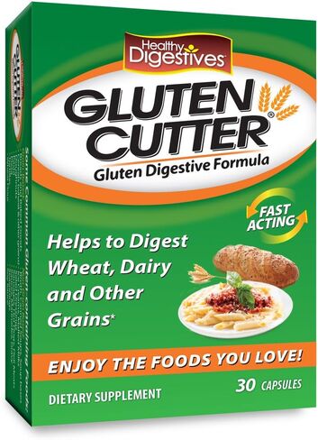 (Pack of 3) Healthy Digestives Gluten Cutter, Dietary Supplement, 30 Capsules Each in Kuwait