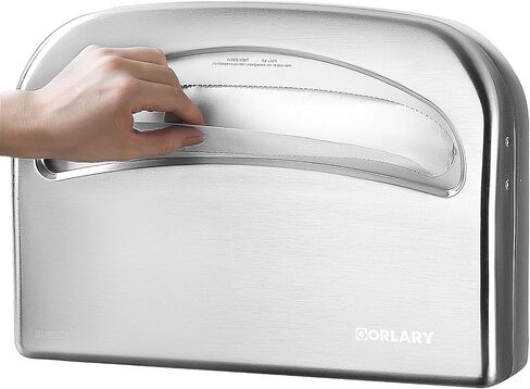 Toilet Seat Cover Dispenser Wall Mount Commercial, Half Fold Toilet Seat Cover Dispenser, 304 Stainless Steel, 16-Inch in Kuwait