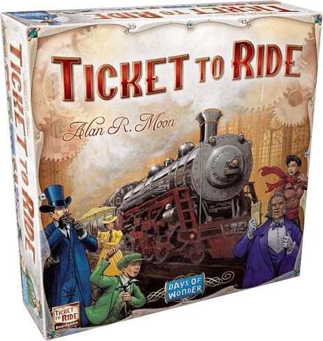Asmodee Ticket to Ride Board Game (2025 Refresh) - A Cross-Country Train Adventure for Friends and Family, Strategy Game for Kids & Adults, Ages 8+, 2-5 Players, 30-60 Minute Playtime in Kuwait