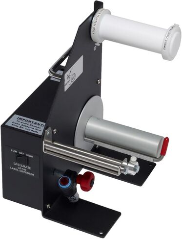 موزع ملصقات LABELMATE LD-100-RS، ارتفاع 25 سم، عرض 20 سم، أسود in Kuwait