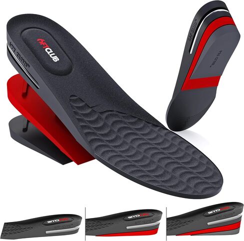 6FT CLUB 3-Layer Elevation Height Increase Insoles 2.35" for Hi-Tops (7.5-11.5) in Kuwait