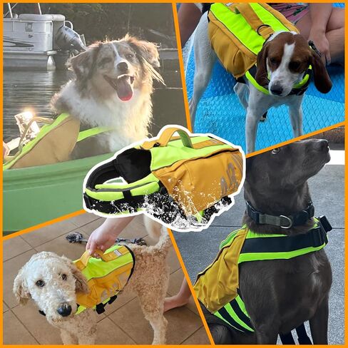 Dog Life Jacket, Adjustable Reflective Vest-Orange, Size A in Saudi Arabia