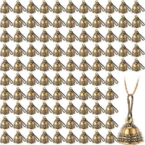 50 Pcs Copper Bells Jingle Bells with Hooks for Crafts in Kuwait