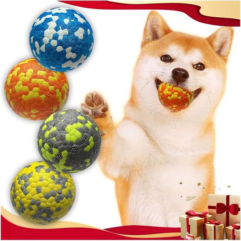 Mankoda Dog Balls, 3" Indestructible Tennis Balls for Aggressive Chewers in Kuwait