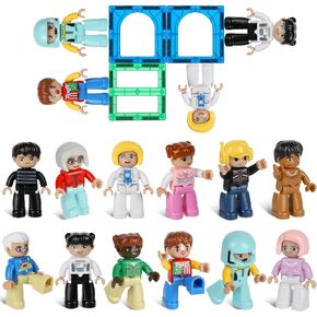 Mruikeny 12 Pieces Large Magnetic Figures for Kids Ages 3 4 5 6 7 8+ in Kuwait