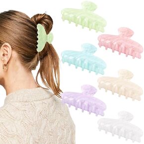 Hair Claw Clips for Women Acrylic Hair Clips for Thick Thin Hair Non-Slip in Saudi Arabia