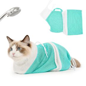 DENTRUN Cat Bathing Bag Anti Scratch with Zipper Openings for Shower in Kuwait
