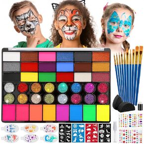42 Colors Face Painting Kit for Kids -Water Activated Face Paint Palette in Saudi Arabia