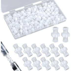 60pcs Syringe Adapter, Female Luer Lock Syringe Luer Lock Connector to Syringe Coupler Adapter Luer Lock Connector Kit in Saudi Arabia