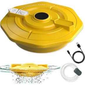 Rechargeable Floating Aerator Pump - IPX7 Waterproof Portable Bait Bucket Aerator, Live Bait Aerator for Fishing, 40H+ Battery for Power Outage, Fish Tank Bubbler for Live Minnows in Saudi Arabia