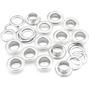 CRAFTMEMORE 100 Pack Aluminium Grommets Eyelets with Washers for Shoes, Bead Cores, Clothes, Leather, Canvas (3/8" (10mm)) in Saudi Arabia