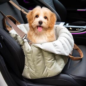 ClevaHome Small Dog Car Seat, Cozy Fleece Dog Carriers for Small Dogs in Kuwait