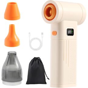 Cordless Acrylic Paint Pouring Blower, Paint Pouring Supplies with 2 Nozzles and Mini Vacuum Featuring for Fluid Art, Watercolor, Dutch Pour, Perfect for Artists Paint Projects in Kuwait