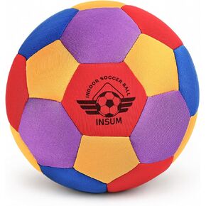 INSUM Silent Indoor Soccer Ball, Size 4 Soft Soccer Ball with Pump in Saudi Arabia