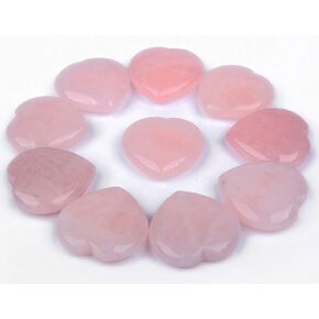 JIC Gem 2" Natural White Selenite Heart Palm Stones Heart Crystal Healing Gemstone Decoration Worry Therapy Heart Shape Crystal Set of 10 Wholesale in Saudi Arabia