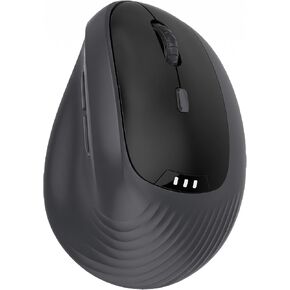 Vertical Mouse Wireless, Attoe Right Handed 2.4GHz Wireless Ergonomic Rechargeable Vertical Mouse with 3 Adjustable DPI 1000/1600/2400, 6 Buttons,Compatible with PC, Desktop,Mac (Black) in Saudi Arabia