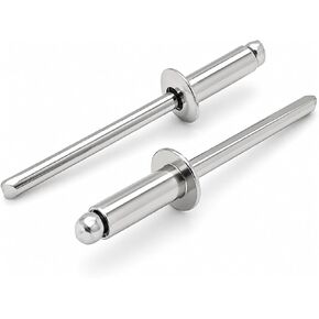 100 Qty 304 Stainless Steel Blind Rivets (#6-6) 3/16" Diameter x 3/8" Grip (BCP179) in Saudi Arabia