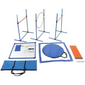 Dog Agility Kit,Indoor Outdoor Dog Training Exercise Fun Tool,with Tunnel, Hoop & Poles,for Backyard Fun/Pet Fitness in Saudi Arabia