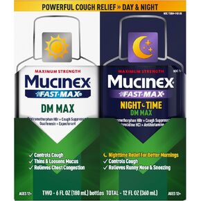 Mucinex Fast-Max DM، أقصى قوة، سائل تخفيف السعال، 6 أوقية in Kuwait