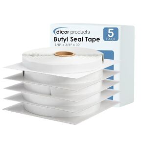 Dicor BT-1834-5 Butyl Seal Tape - 1/8" x 3/4" x 30', 5 Rolls (Pack of 1) in Saudi Arabia