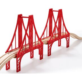 SainSmart Jr. Wooden Train Set Accessories, Magnetic Rotary Crane Set with Track for Kids Compatible with Thomas, Brio, Chuggington, Melissa and Doug in Kuwait