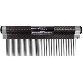 Resco Dog Grooming Comb with Contoured Handle, Combination, 7" Length, 1.5" Teeth, Made in USA in Kuwait