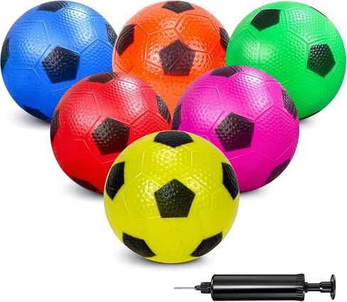 6 Pack Soccer Balls for Kids Toddlers, 6 Inch Inflatable Small Soccer Ball in Saudi Arabia