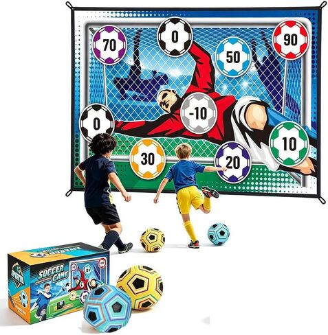 Kids Sticky Soccer Target Game 2 Soft Balls Indoor Outdoor Family Toy in Kuwait