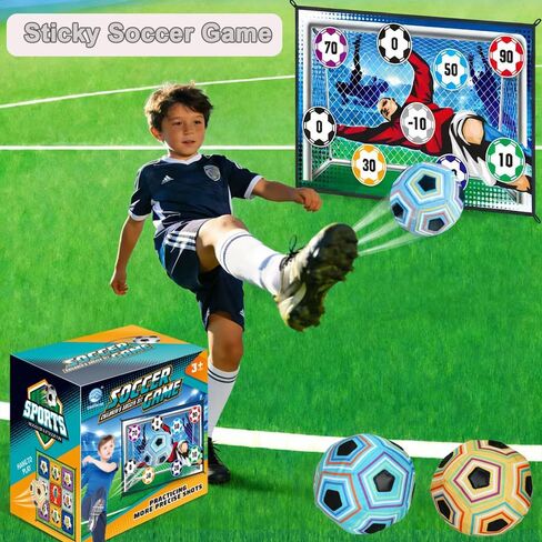 Kids Sticky Soccer Target Game 2 Soft Balls Indoor Outdoor Family Toy in Kuwait