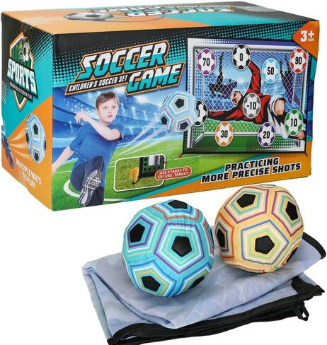 Kids Sticky Soccer Target Game 2 Soft Balls Indoor Outdoor Family Toy in Kuwait
