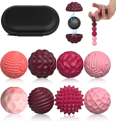 كرات تململ حسية مغناطيسية (8 قطع)، كرات مغناطيسية مرجحة ألعاب تململ للمراهقين البالغين الذين يعانون من اضطراب فرط الحركة ونقص الانتباه والقلق والتوحد، أدوات مكتب مكتب هادئة لتخفيف التوتر، عناصر ألعاب حسية للعلاج اليدوي هدية (أزرق) in Kuwait